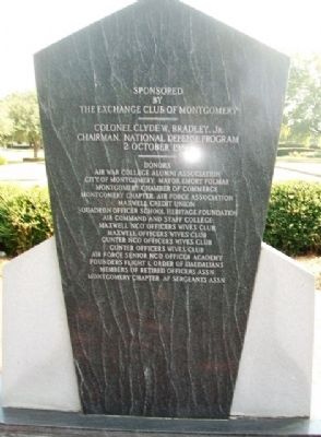 Former POWs And Those MIA Marker (back). Click for full size. Former POWs And Those MIA Marker (back) image. Click for full size.