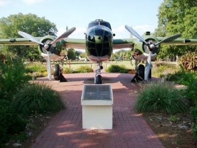 North American B-25 Mitchell and Marker. Click for full size. North American B-25 Mitchell and Marker image. Click for full size.