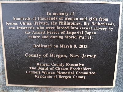 Comfort Women Marker image. Click for full size.