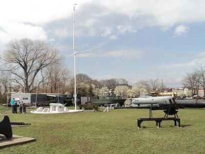 Marker at the New Jersey Naval Museum image. Click for full size.