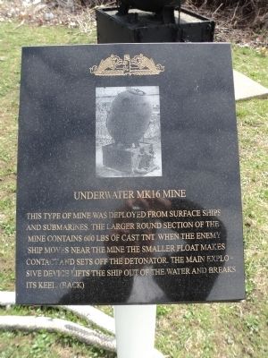 Underwater MK16 Mine Marker. Click for full size. Underwater MK16 Mine Marker image. Click for full size.