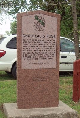 Chouteau's Post Marker image. Click for full size.