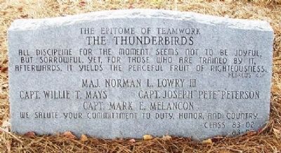 The Thunderbirds Marker. Click for full size. The Thunderbirds Marker image. Click for full size.