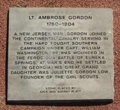 Lt. Ambrose Gordon Marker image. Click for full size.