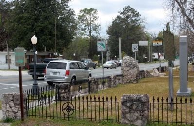 Newberry, Florida Marker to the right along West Newberry Road (Florida Route 26), old location image. Click for full size.