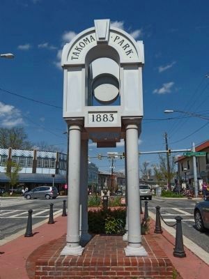 Town Clock<br>Takoma Park<br>1883 image. Click for full size.