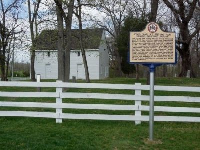 Civil War at Frying Pan Spring Meeting House Marker image. Click for full size.