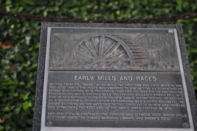Early Mills and Races Marker image. Click for full size.