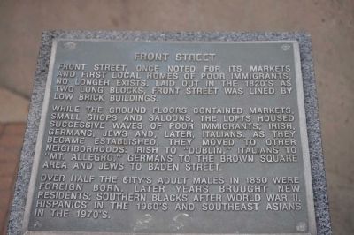 Front Street Marker image. Click for full size.