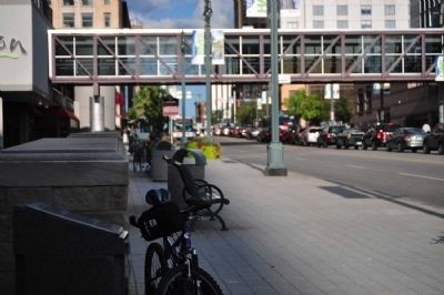 Front Street Marker as seen facing east on Main image. Click for full size.