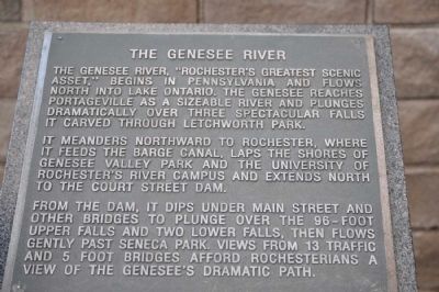 The Genesee River Marker. Click for full size. The Genesee River Marker image. Click for full size.