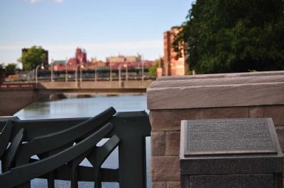 The Genesee River Marker in situ image. Click for full size.