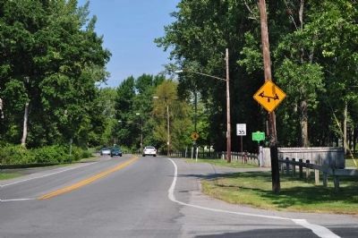 The Genesee River Marker as seen facing east. Click for full size. The Genesee River Marker as seen facing east image. Click for full size.