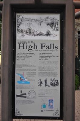 Welcome to the High Falls Marker image. Click for full size.