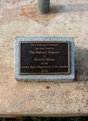 National Register Plaque<br><small>at the base of the flagpole</small> image. Click for full size.