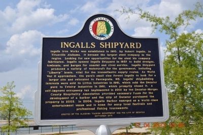 Ingalls Shipyard Marker image. Click for full size.