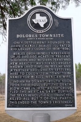 Dolores Townsite Marker image. Click for full size.