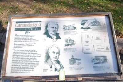 Historic Canandaigua Public Square Marker image. Click for full size.