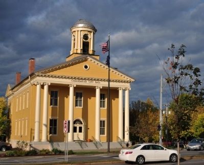 City Hall as seen from Marker image. Click for full size.
