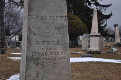 Isaac Scott grave. Click for full size. Isaac Scott grave image. Click for full size.
