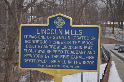 Lincoln Mills Marker. Click for full size. Lincoln Mills Marker image. Click for full size.