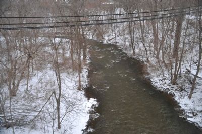 Irondequoit Creek as seen from Linden Ave. Bridge image. Click for full size.
