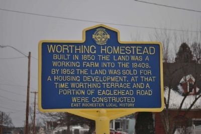 Worthing Homestead Marker. Click for full size. Worthing Homestead Marker image. Click for full size.