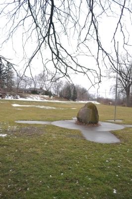 Scottish Pioneers built here in 1806 Marker in situ. Click for full size. Scottish Pioneers built here in 1806 Marker in situ image. Click for full size.