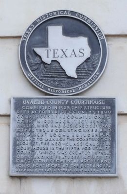 Uvalde County Courthouse Marker image. Click for full size.