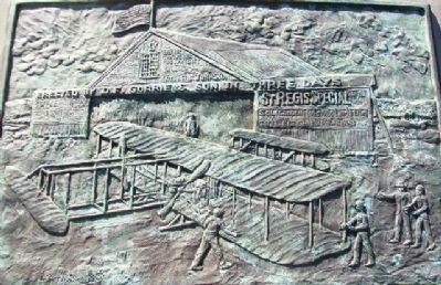 Monument to Powered Flight Bas Relief. Click for full size. Monument to Powered Flight Bas Relief image. Click for full size.