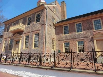 New Castle Court House 1732 Marker. Click for full size. New Castle Court House 1732 Marker image. Click for full size.