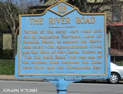 The River Road Marker image. Click for full size.