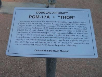 PGM-17A "Thor" Marker image. Click for full size.