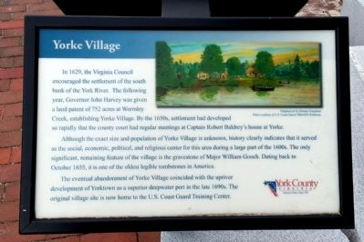 Yorke Village Marker. Click for full size. Yorke Village Marker image. Click for full size.