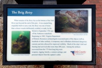 The Brig <i>Betsy</i> Marker image. Click for full size.