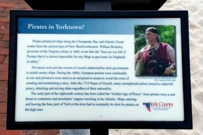 Pirates in Yorktown? Marker. Click for full size. Pirates in Yorktown? Marker image. Click for full size.