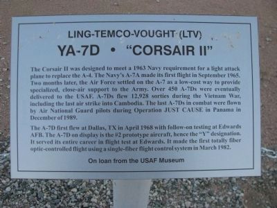 YA-7D - "Corsair II" Marker image. Click for full size.