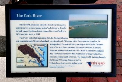 The York River Marker. Click for full size. The York River Marker image. Click for full size.