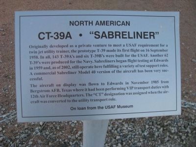 CT-39A - "Sabreliner" Marker image. Click for full size.