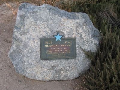 Blue Star Memorial Marker. Click for full size. Blue Star Memorial Marker image. Click for full size.