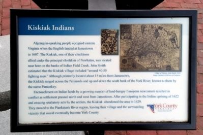 Kiskiak Indians Marker. Click for full size. Kiskiak Indians Marker image. Click for full size.