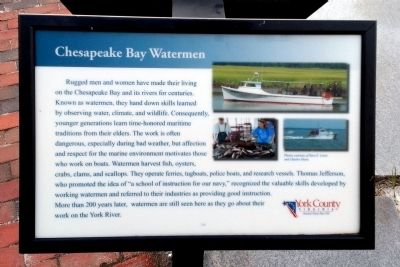 Chesapeake Bay Watermen Marker image. Click for full size.