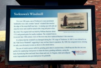 Yorktown's Windmill Marker image. Click for full size.