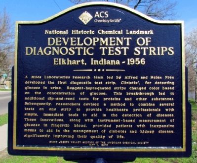Development of Diagnostic Test Strips Marker image. Click for full size.