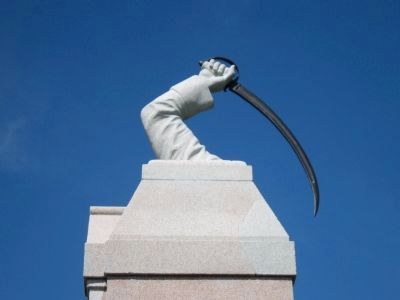 Close Up of the restored arm. Click for full size. Close Up of the restored arm image. Click for full size.
