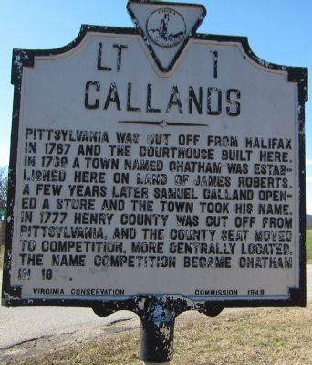 Callands Marker image. Click for full size.