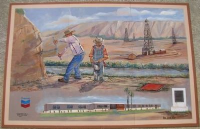 Oildale Waits Drilling Company Mural image. Click for full size.