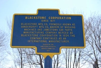 Blackstone Corporation Marker. Click for full size. Blackstone Corporation Marker image. Click for full size.