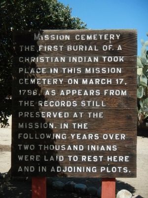 Mission Cemetery Marker image. Click for full size.