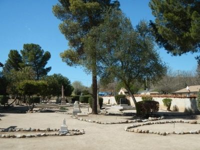 San Miguel Mission Cemetery image. Click for full size.